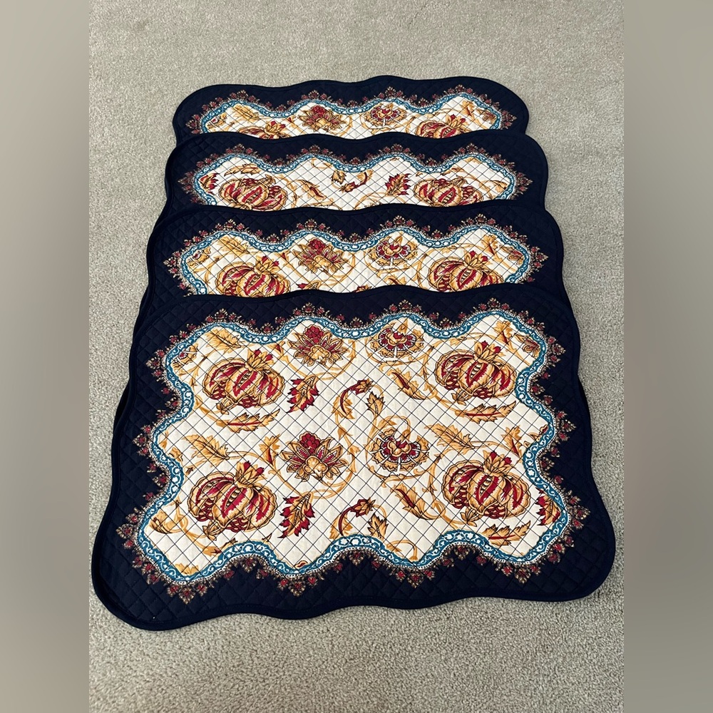 NEW SONOMA 100% COTTON PAISLEY PLACEMATS